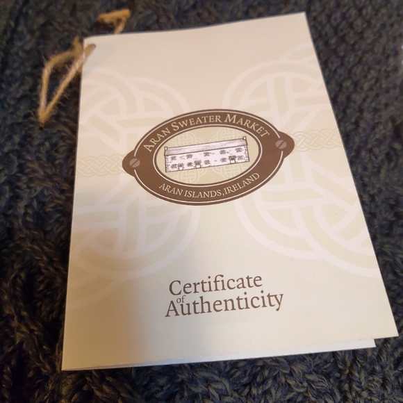 *Sale* NWOT Merino Cross Over Neck Aran Cardigan - Picture 9 of 12